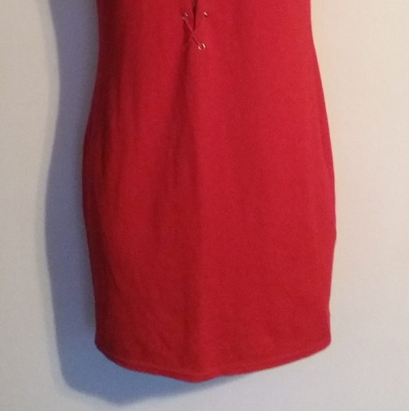 DONATING! Sexy Red Cocktail Dress Size M - Picture 4 of 5